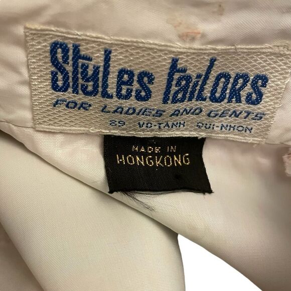 Vintage 60’s Styles Tailors Satin Floral Qipao Cheongsam Dress - Picture 7 of 7